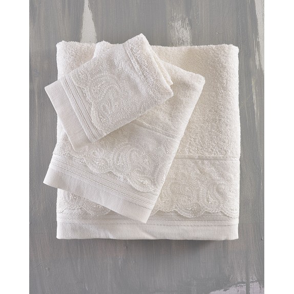 Σετ Πετσέτες 3 Τεμαχίων Rythmos Anika Εκρού