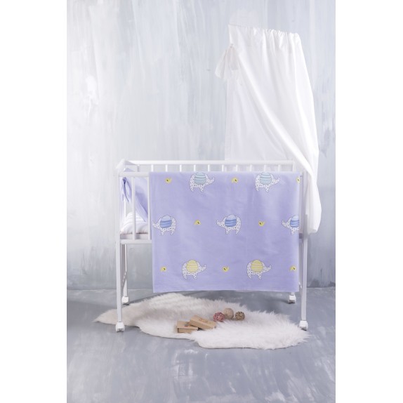 Σεντόνι Λίκνου Rythmos Wooly Πράσινο 80x110