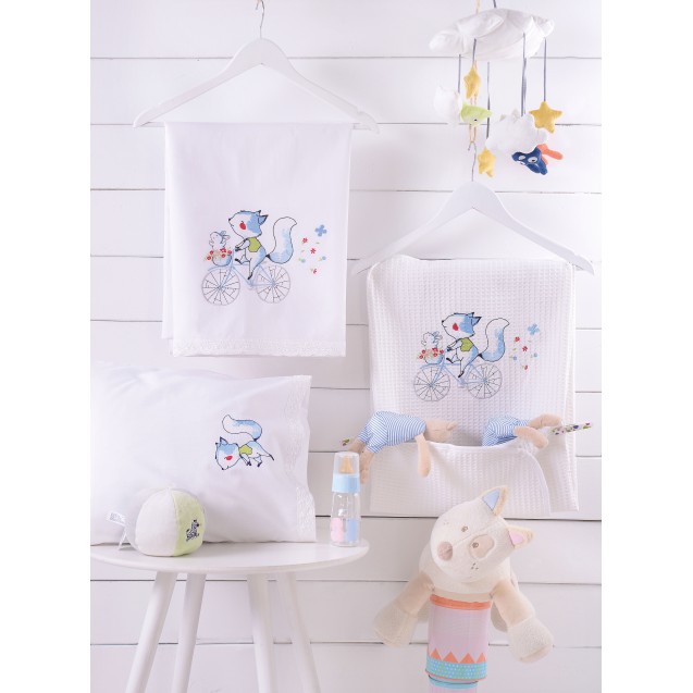 Σετ Σεντόνια Κούνιας 3 Τεμαχίων Rythmos Clunny...