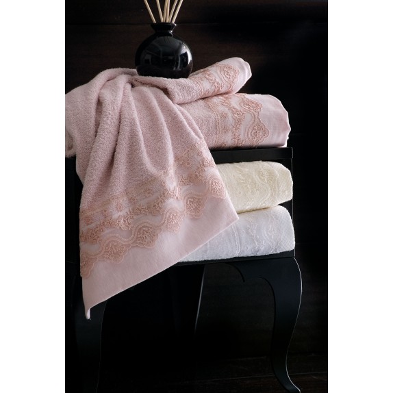 Σετ Πετσέτες 3 Τεμαχίων Rythmos Nena Ροζ