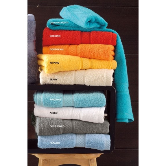 Πετσέτα Μπάνιου Rythmos Basic Λαχανί 80x150