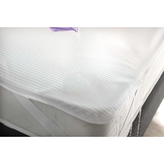 Επίστρωμα Αδιάβροxο Υπέρδιπλο με Λάστιχο Rythmos Λευκό...