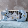 Σετ Μαξιλάρια Διακόσμησης 3 Τεμαχίων Sb Home Baby Deco Pillows Blue