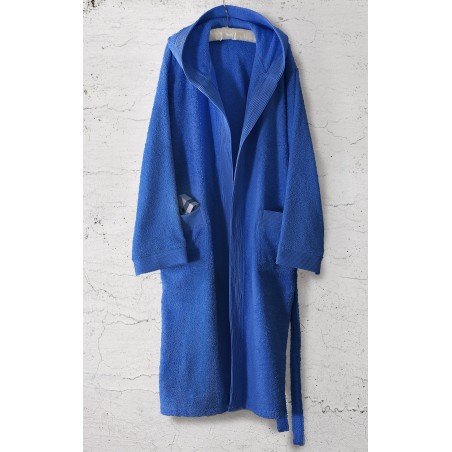 Μπουρνούζι με Κουκούλα Rythmos Amadeus Μπλε