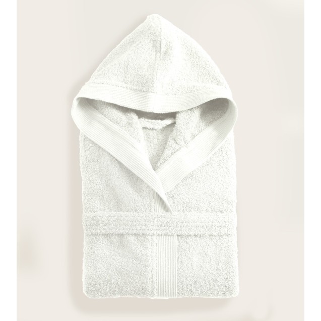 Μπουρνούζι με Κουκούλα Rythmos Amadeus Λευκό