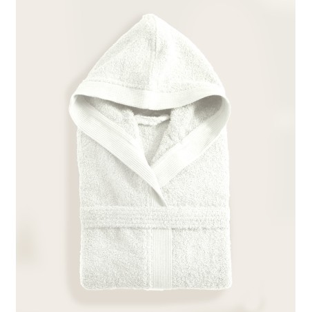 Μπουρνούζι με Κουκούλα Rythmos Amadeus Λευκό