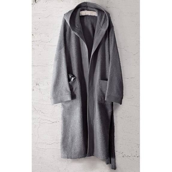 Μπουρνούζι με Κουκούλα Rythmos Amadeus Γκρι