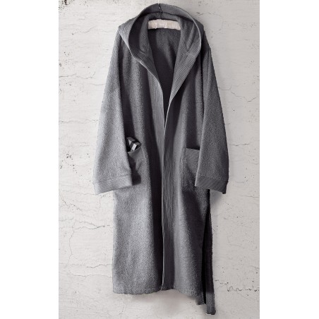 Μπουρνούζι με Κουκούλα Rythmos Amadeus Γκρι