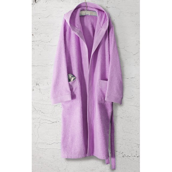 Μπουρνούζι με Κουκούλα Rythmos Amadeus Λιλά