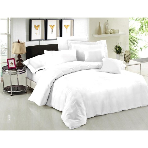 Σεντόνι Μονό με Λάστιχο Le Blanc White 100x200+35