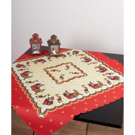 Τραπεζομάντηλο Silk Fashion Τάρανδος 140x180