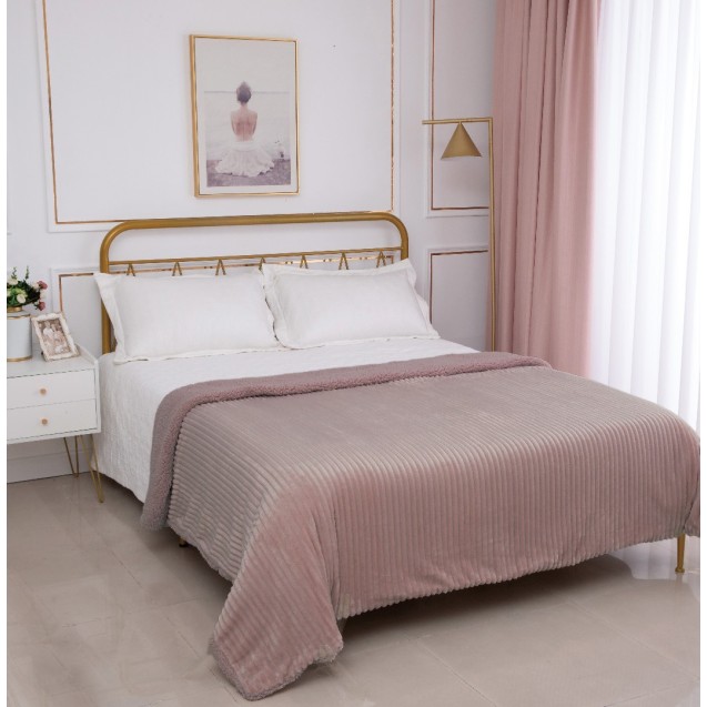 Κουβέρτα με Sherpa Μονή Silk Fashion Kotle...