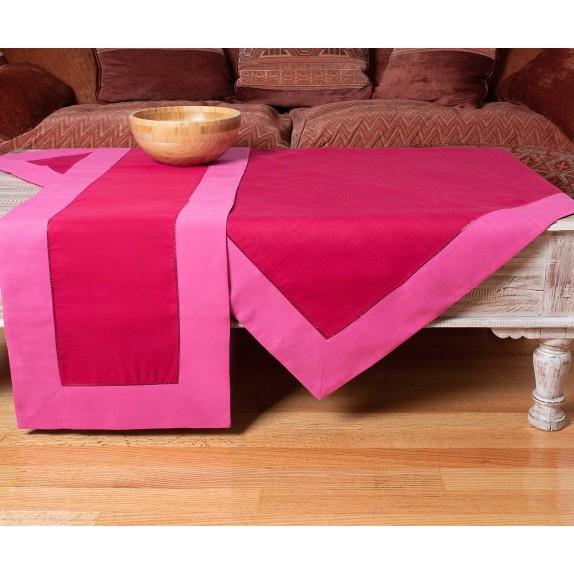 Καρέ Silk Fashion Bg17 Ανοιχτό Μωβ/Φούξια 90 x90