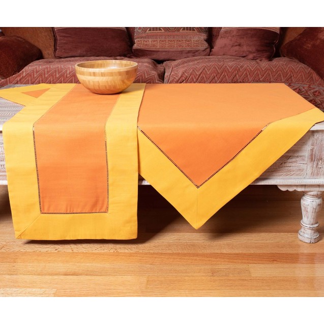 Καρέ Silk Fashion Bg17 Ώχρα/Κροκί 90 x90