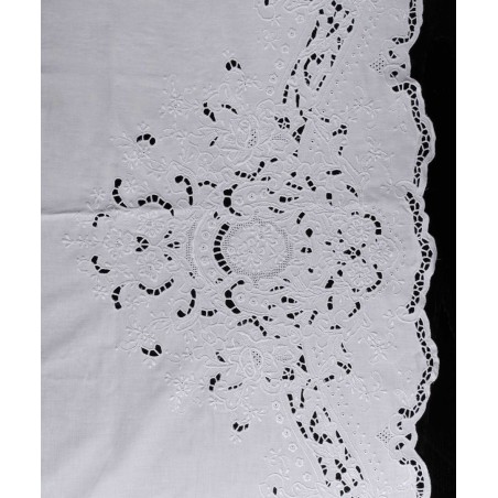 Σετ Σεντόνια Χειροποίητα Υπέρδιπλα 3 Τεμαχίων Silk Fashion 931113 Λευκό 225x270