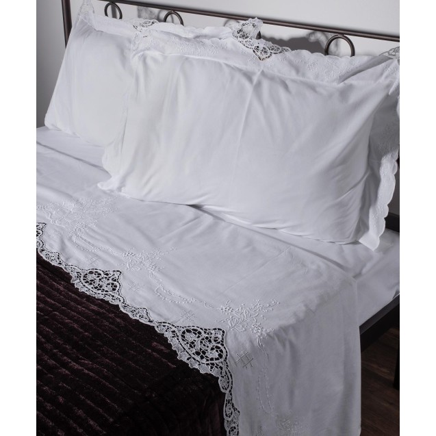 Σετ Σεντόνια Χειροποίητα Υπέρδιπλα 3 Τεμαχίων...