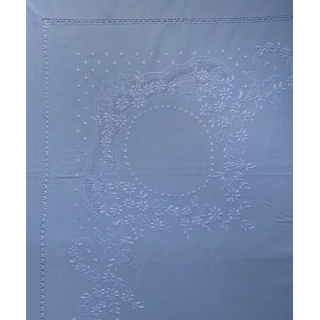 Σετ Σεντόνια Χειροποίητα Υπέρδιπλα 4 Τεμαχίων Silk Fashion 624 Σιέλ 225x270