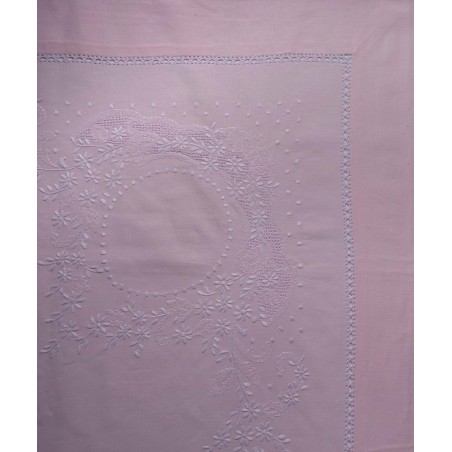 Σετ Σεντόνια Χειροποίητα Υπέρδιπλα 4 Τεμαχίων Silk Fashion 624 Ροζ 225x270