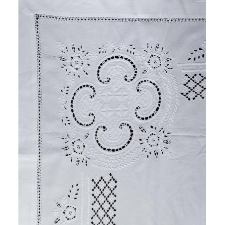 Σετ Σεντόνια Χειροποίητα Υπέρδιπλα 4 Τεμαχίων Silk Fashion 710 Λευκό 225x270