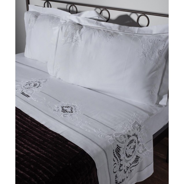 Σετ Σεντόνια Χειροποίητα Υπέρδιπλα 4 Τεμαχίων...