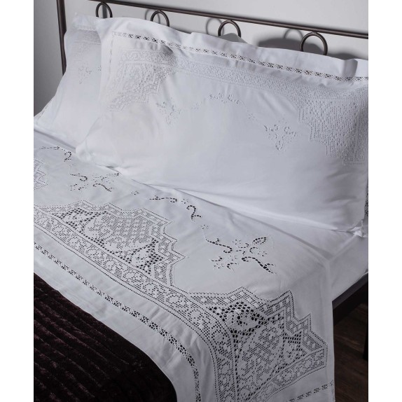 Σετ Σεντόνια Χειροποίητα Υπέρδιπλα 4 Τεμαχίων Silk...