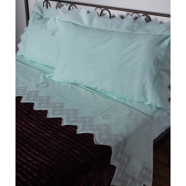 Σετ Σεντόνια Χειροποίητα Υπέρδιπλα 4 Τεμαχίων...