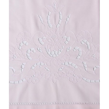 Σετ Σεντόνια Χειροποίητα Υπέρδιπλα 4 Τεμαχίων Silk Fashion 800 Ροζ 225x270