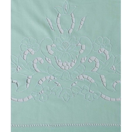 Σετ Σεντόνια Χειροποίητα Υπέρδιπλα 4 Τεμαχίων Silk Fashion 800 Πράσινο 225x270