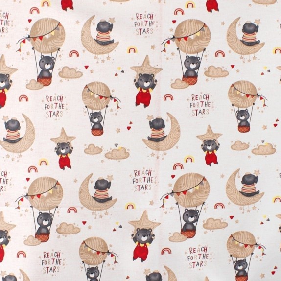 Σεντόνι Λίκνου Dimcol Reach the Stars 190 Beige 80x110