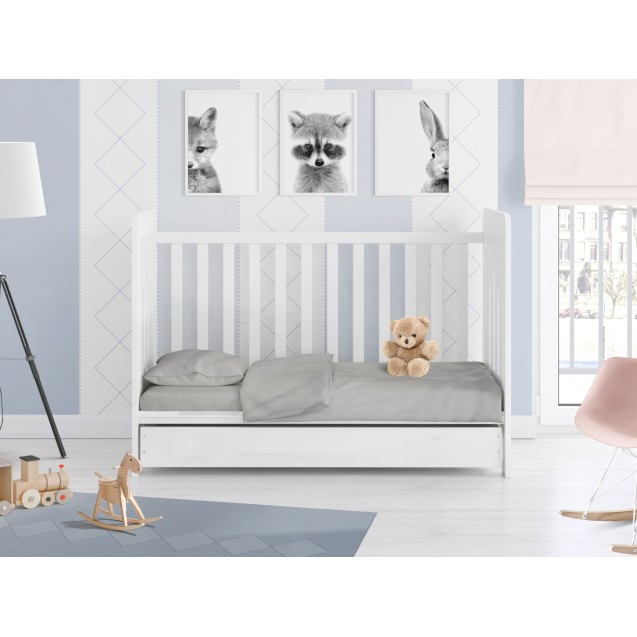 Σετ Σεντόνια Κούνιας 3 Τεμαχίων Dimcol Solid...