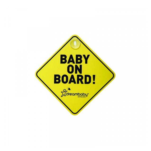 Σήμα αυτοκινήτου Baby on Board Κίτρινο-Μαύρο...