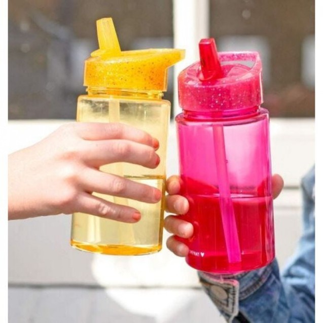 Παγούρι A Little Lovely Company Glitter-Silver...