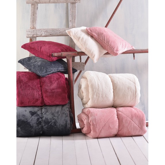 Μαξιλαροθήκη Διακόσμησης Rythmos Alvaro Μπορντώ 50x50