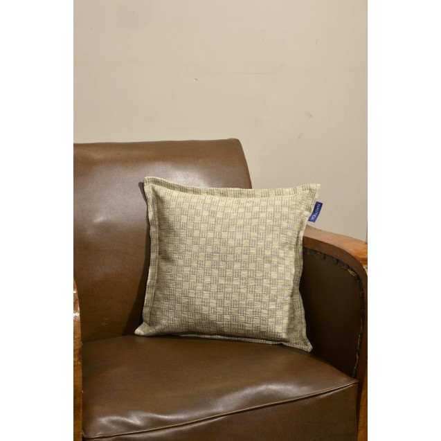 Μαξιλαροθήκη Διακόσμησης Nautica Μπεζ Καρρώ 43x43