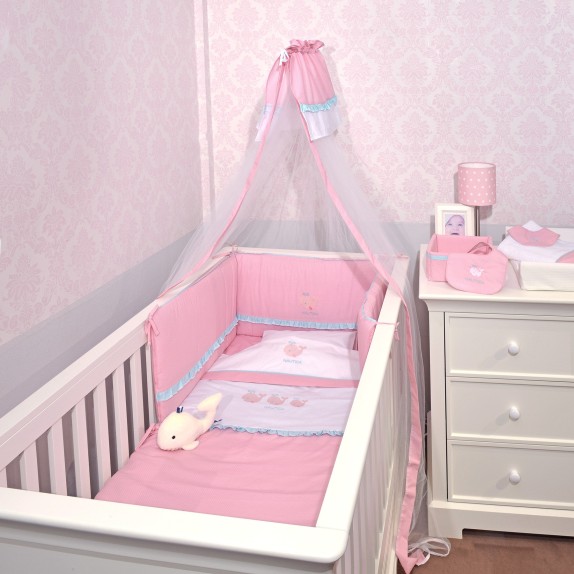 Σετ Προίκας 4 Τεμαχίων Nautica 932 Ροζ Πουά