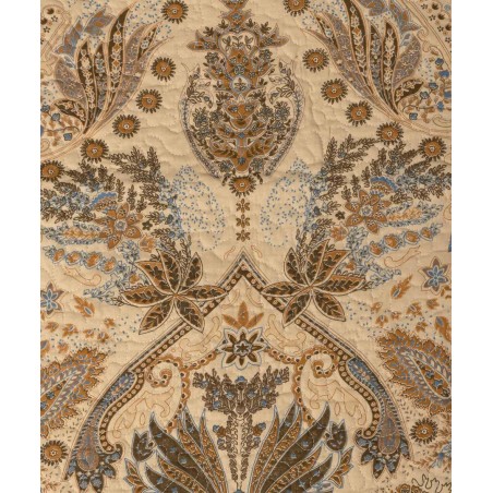 Μαξιλαροθήκη Διακόσμησης Silk Fashion Patch Λαχούρι Μπεζ 48x72