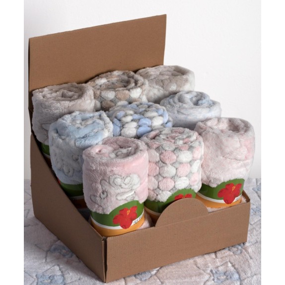 Σετ Κουβέρτες Αγκαλιάς 9 Τεμαχίων Silk Fashion 75x100