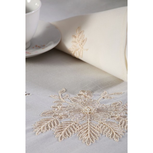Τραπεζομάντηλο Silk Fashion 4006 Ivory