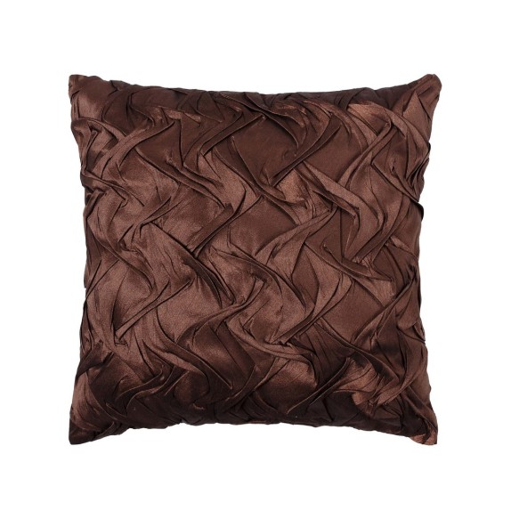 Μαξιλαροθήκη Διακόσμησης Silk Fashion 1018 Καφέ 45x45