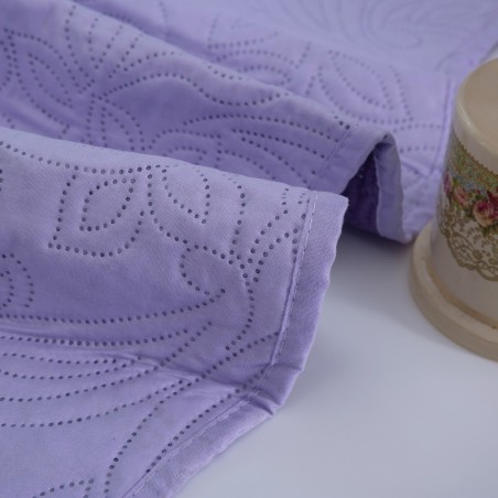 Σετ Κουβερλί Υπέρδιπλο 3 Τεμαχίων Silk Fashion Solid Light Lila/Dark Lila 220x240