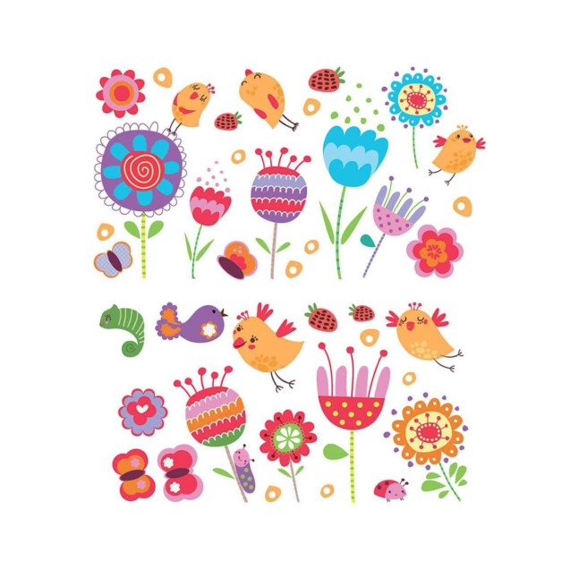 Διακοσμητικά Αυτοκόλλητα Τοίχου Ango Birds And...