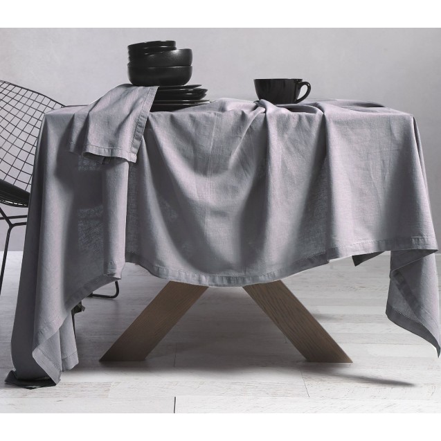 Τραπεζομάντηλο Nef-Nef Cotton Linen Silver 150x250