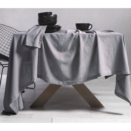Τραπεζομάντηλο Nef-Nef Cotton Linen Silver 150x250