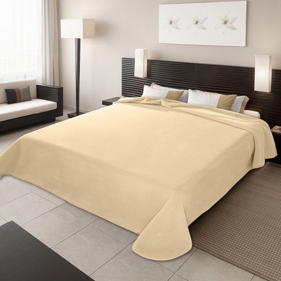 Κουβέρτα Βελουτέ Μονή Belpla Ster Off White 15 160x220
