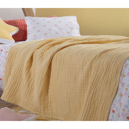 Κουβέρτα Αγκαλιάς Nef-Nef Whisper Yellow 80x110
