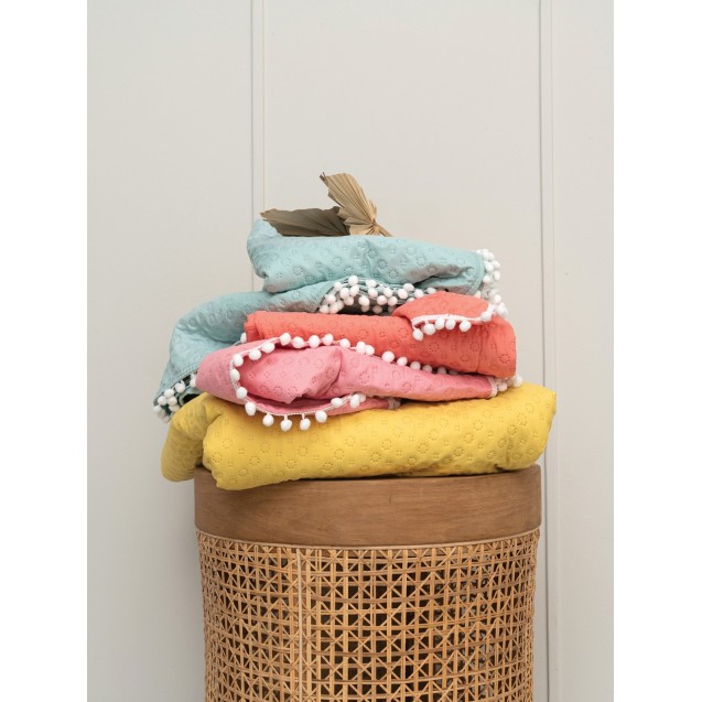 Κουβερλί Υπέρδιπλο Palamaiki Juniper Coral 220x240