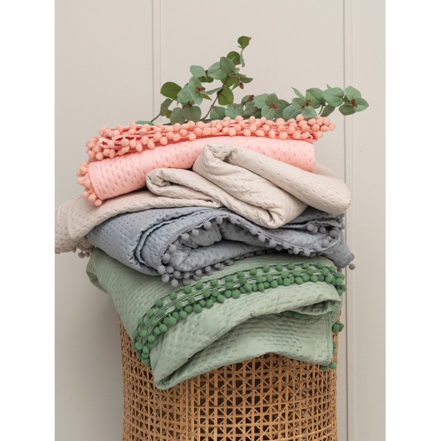 Κουβερλί King Size Palamaiki Morgan Pink 260x240