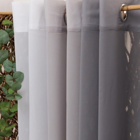 Κουρτίνα με Τρουκς Palamaiki Yara Grey 140x260