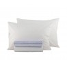 Σετ Σεντόνια King Size με Λάστιχο 4 Τεμαχίων Nef-Nef Mercury White/Blue 180x200+32