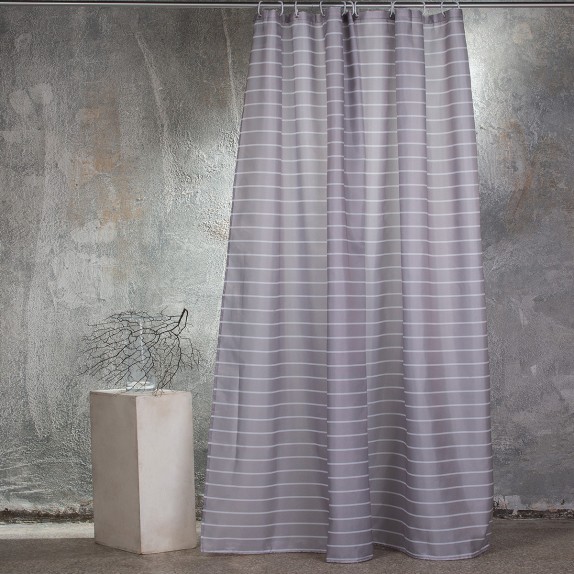Κουρτίνα Μπάνιου Melinen Stripe Grey 180x200